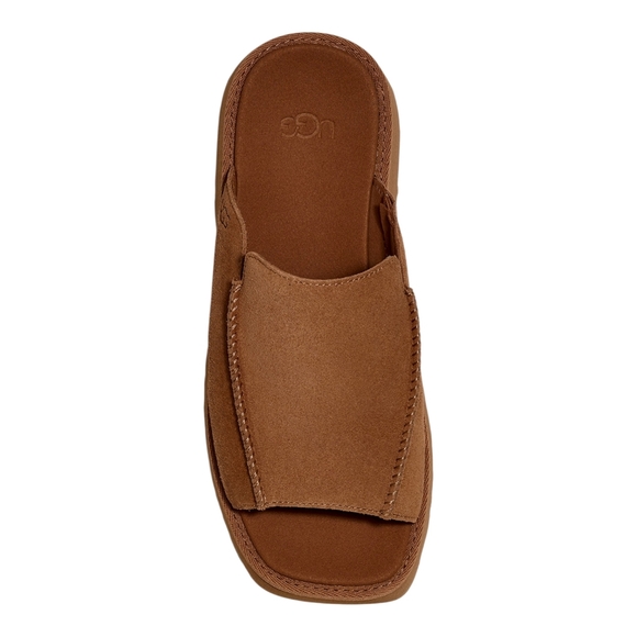 UGG Brown Newest Platform Slide Sandals Heels - Picture 2 of 15